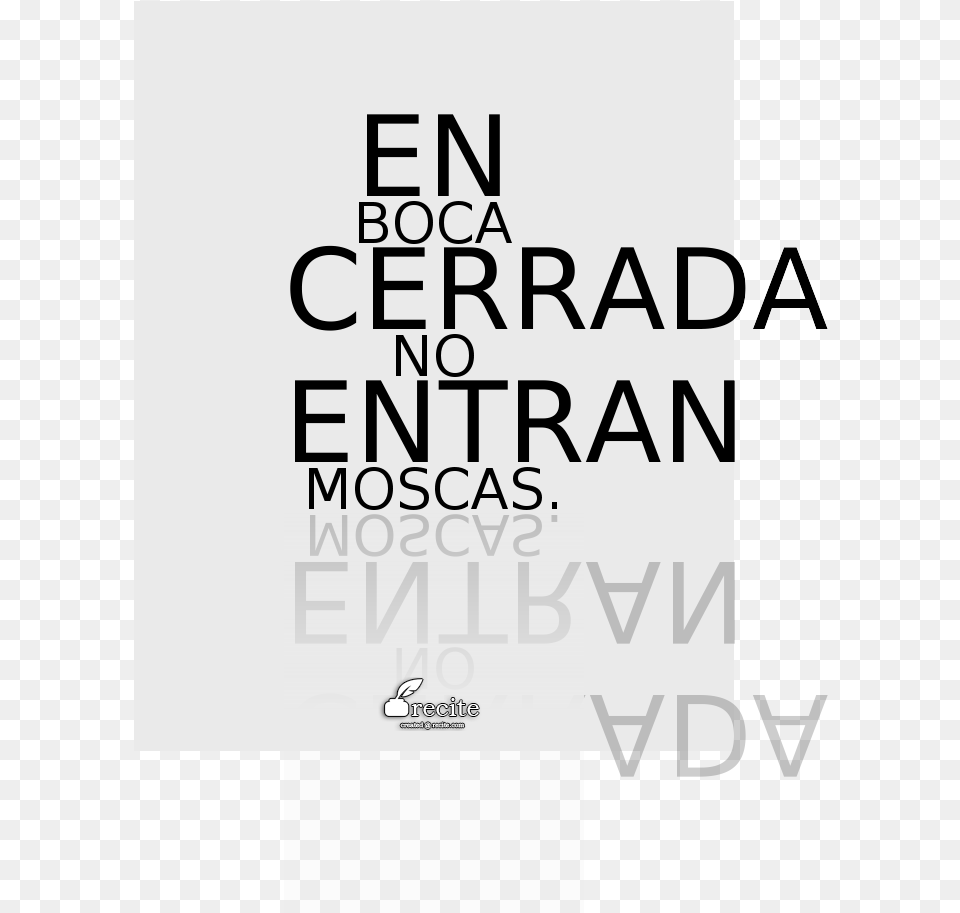 En Boca Cerrada No Entran Moscas Poster, Book, Publication, Advertisement, Text Free Png Download