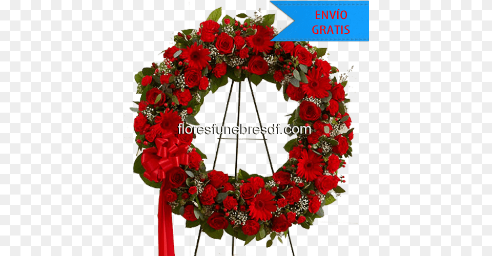 En Mi Corazon Round Shape Flower Decoration, Plant, Rose, Wreath Png