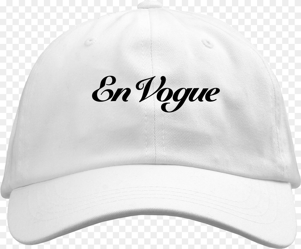 En Vogue White Dad Hat, Baseball Cap, Cap, Clothing, Helmet Free Png