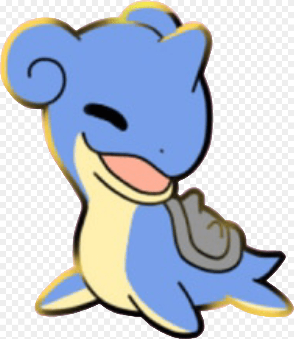 Enamel Pin Design By Cosmic Brat Pokemon Lapras Waterty Cartoon Png Image