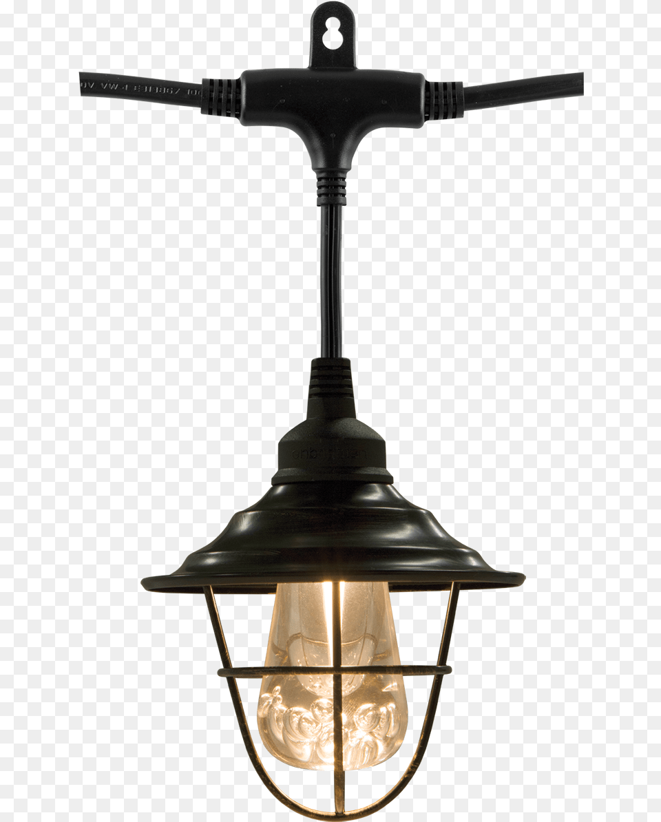 Enbrighten Caf Oil Rubbed Bronze Cage Cafe Light Shade Ceiling Fixture, Lamp, Light Fixture, Lampshade Free Png Download