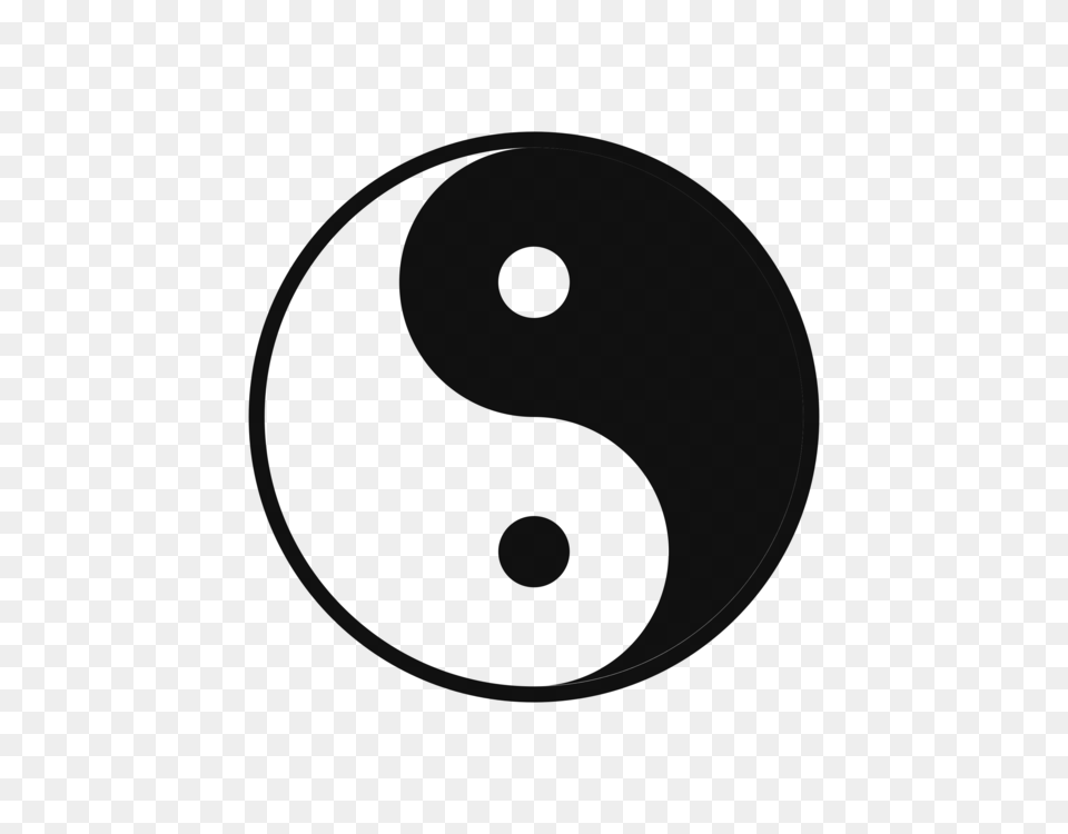 Encapsulated Postscript Yin And Yang Logo, Gray Png