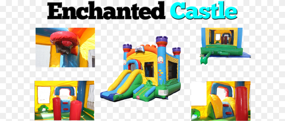 Enchanted Castle Inflatable Bounce House Inflatable, Play Area, Indoors, Outdoors, Bulldozer Free Transparent Png