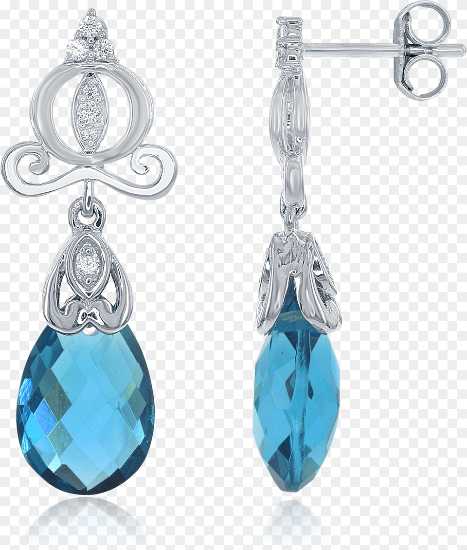 Enchanted Disney S Cinderella 14kt White Gold Diamond Background Earring, Accessories, Jewelry, Gemstone Png Image