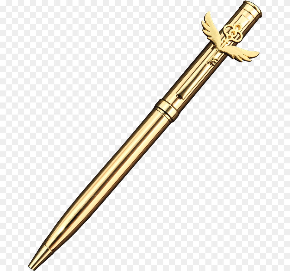 Enchanted Key Gold Pen With Charm Sabre Free Png