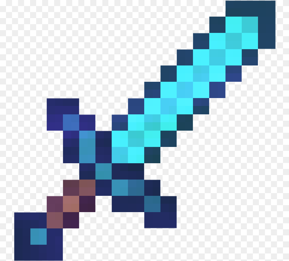 Enchanted Minecraft Diamond Sword, Chess, Game, Pattern Free Transparent Png