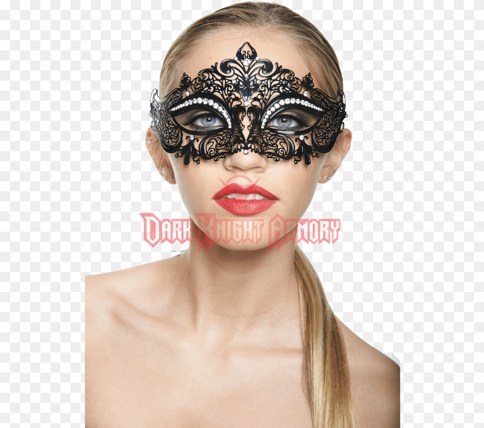Enchanted Venetian Laser Cut Metal Crown Masquerade, Person, Head, Face, Adult Free Transparent Png