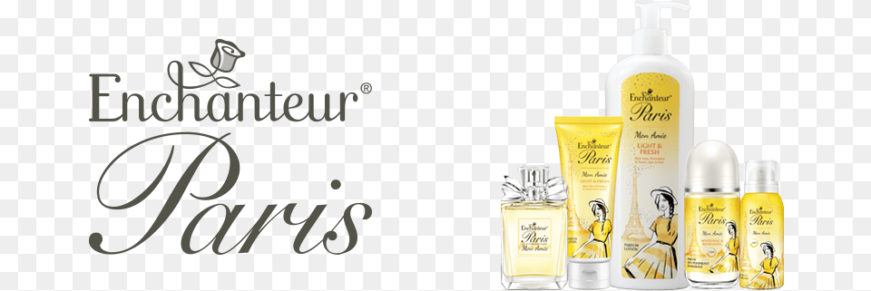 Enchanteurparis Bannerv4 Enchanteur Paris, Bottle, Lotion, Cosmetics, Perfume Png Image