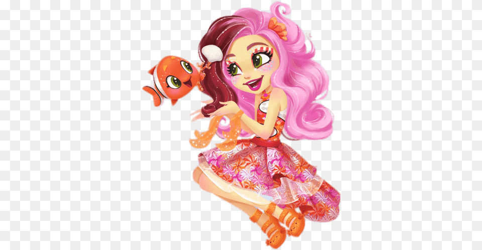 Enchantimals Clarita Clownfish And Printable Enchantimals Coloring, Doll, Figurine, Toy, Adult Free Transparent Png