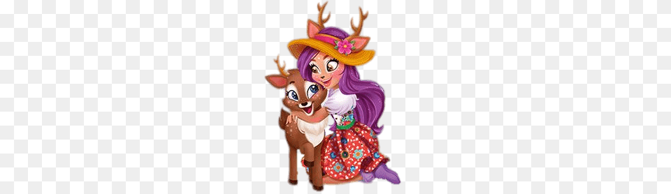 Enchantimals Danessa Deer And Sprint, Baby, Person, Book, Comics Free Png