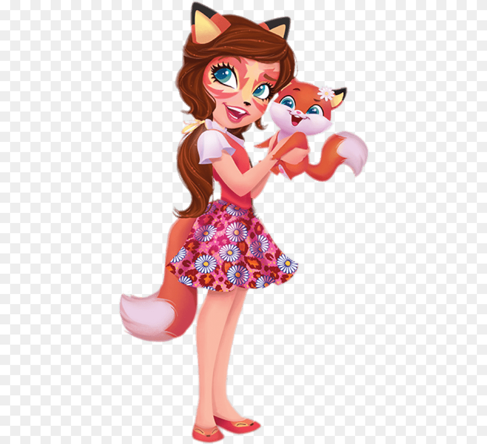 Enchantimals Felicity Fox And Flick Felicity Fox Enchantimals, Child, Female, Girl, Person Free Png
