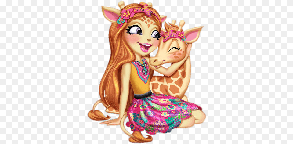 Enchantimals Gillian Giraffe And Pawl Felicity Fox Enchantimals, Adult, Female, Person, Woman Free Transparent Png