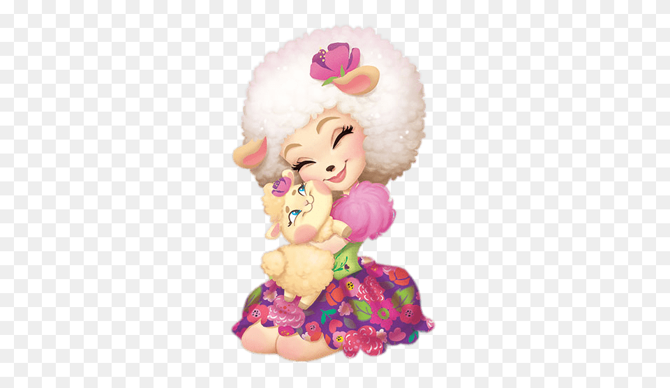 Enchantimals Lorna Lamb And Flag, Clothing, Hat, Toy, Doll Png Image