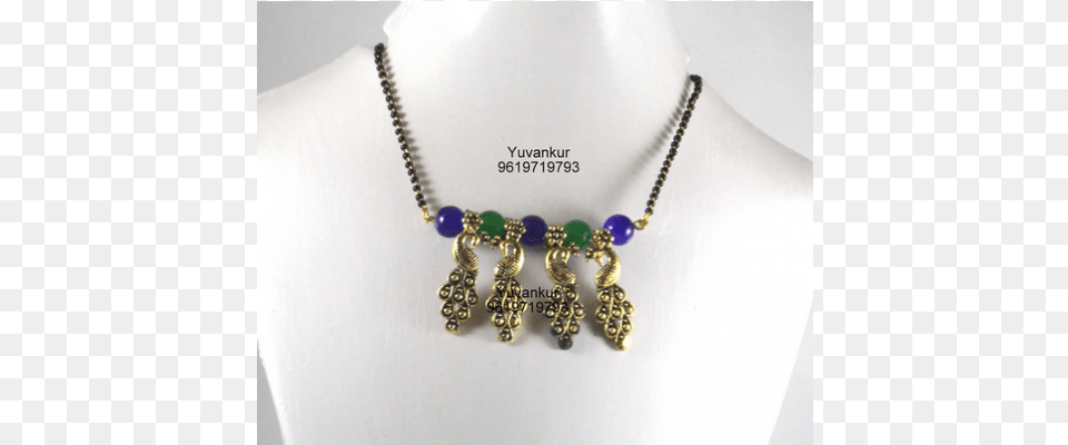 Enchanting Kolhapuri Charms Mangalsutramade Using Glass, Accessories, Jewelry, Necklace, Gemstone Free Png