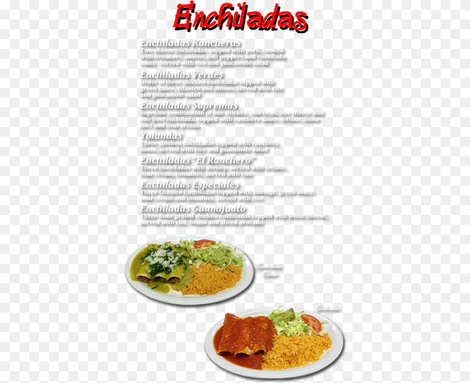 Enchiladas Togo Yellow Curry, Menu, Text, Advertisement Png