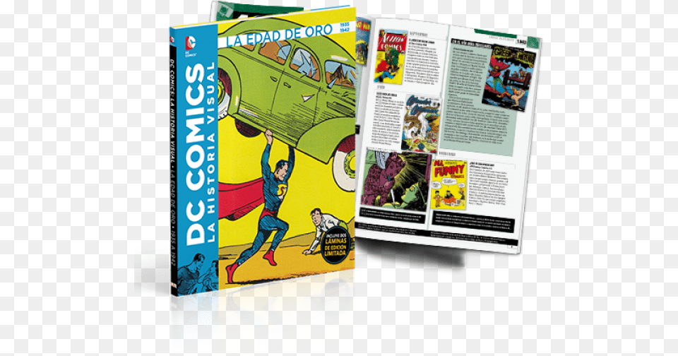 Enciclopedia Dc Comics Action Comics, Book, Publication, Boy, Child Png Image