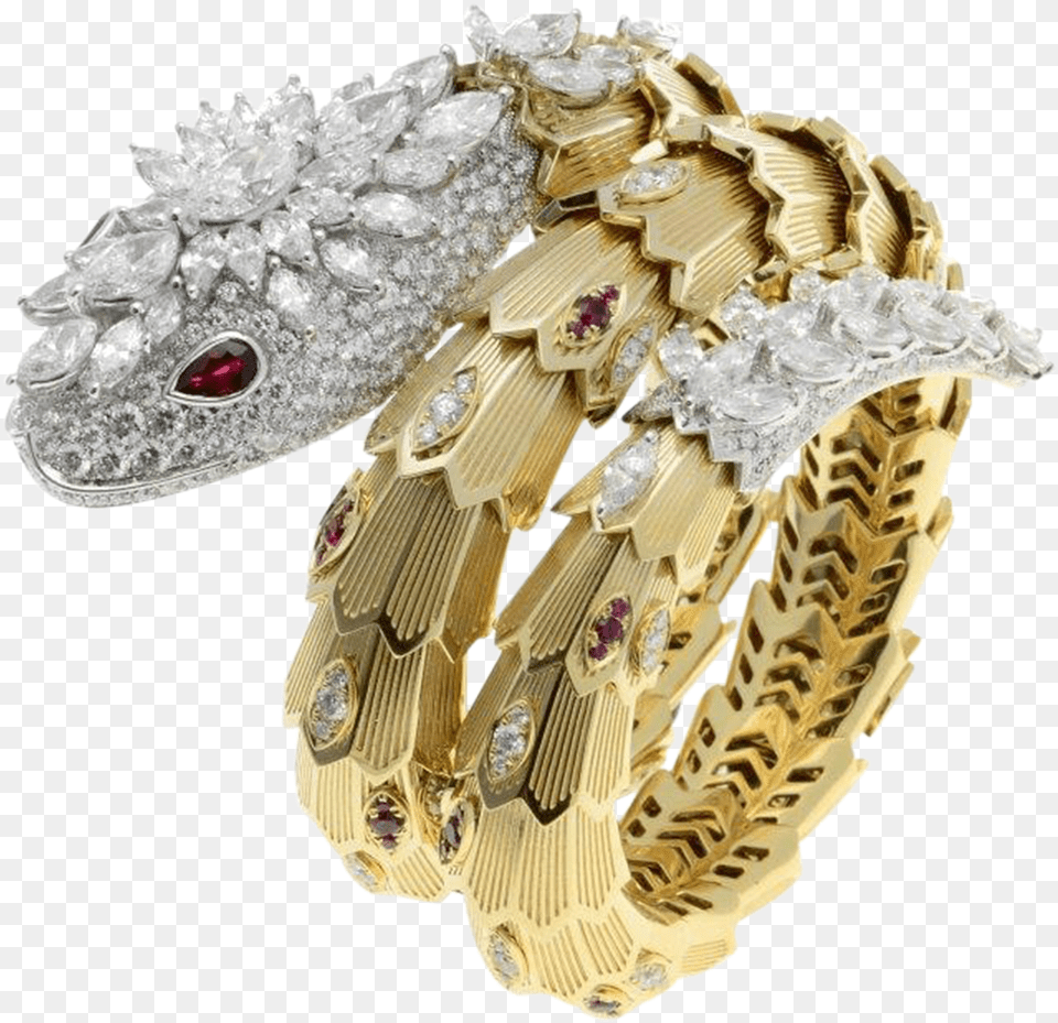 Encircling The Wrist With A Seductive Resplendence Bulgari Serpenti High Jewelry, Accessories, Ornament, Adult, Bride Free Transparent Png