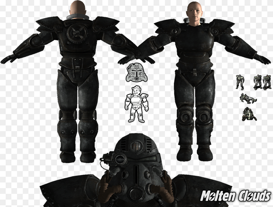 Enclave T 51b Power Armor Image The Chosenu0027s Way Mod For Enclave T 51b Power Armor, Person, Face, Head Free Png Download