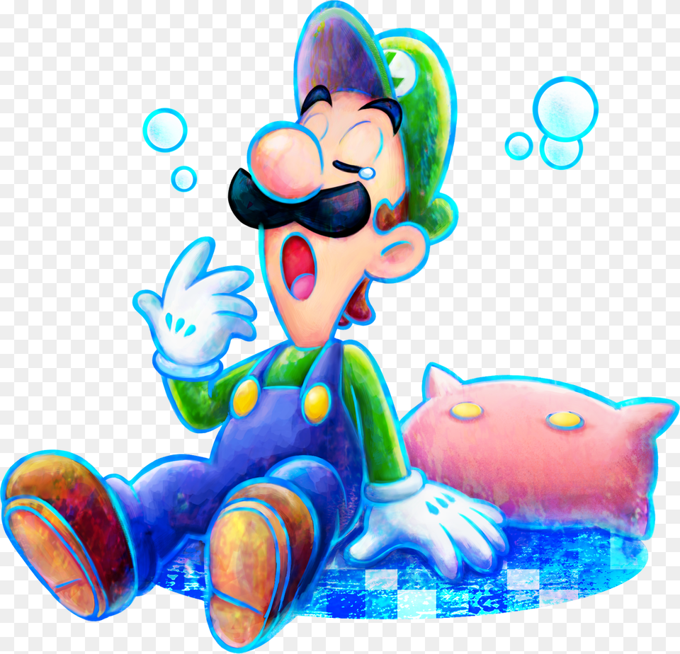 Enclosed Grand Dad Mario And Luigi Dream Team Luigi, Cartoon, Baby, Person Free Png Download