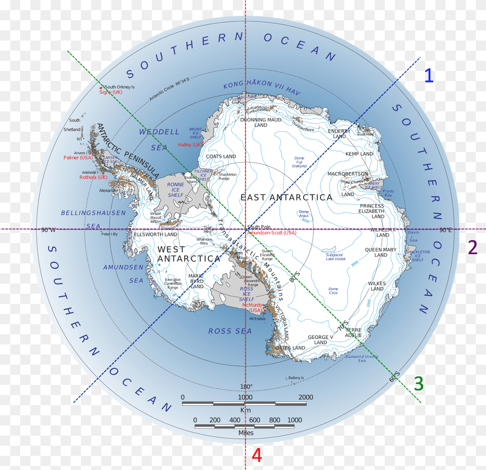 Encompassing A Cubic Kilometer Of Ice Icecube Searches Physical Features Of Antarctica Map, Chart, Plot, Disk, Atlas Free Transparent Png