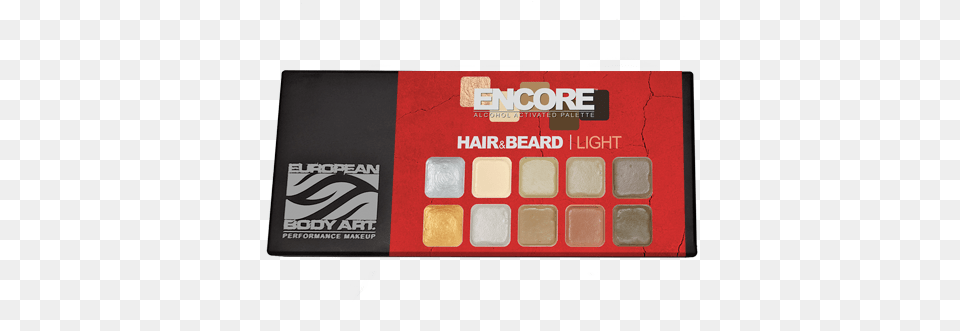 Encore Hair Amp Beard Alcohol Activated Palettes Provide European Body Art Hair And Beard, Paint Container, Palette, Scoreboard Png Image