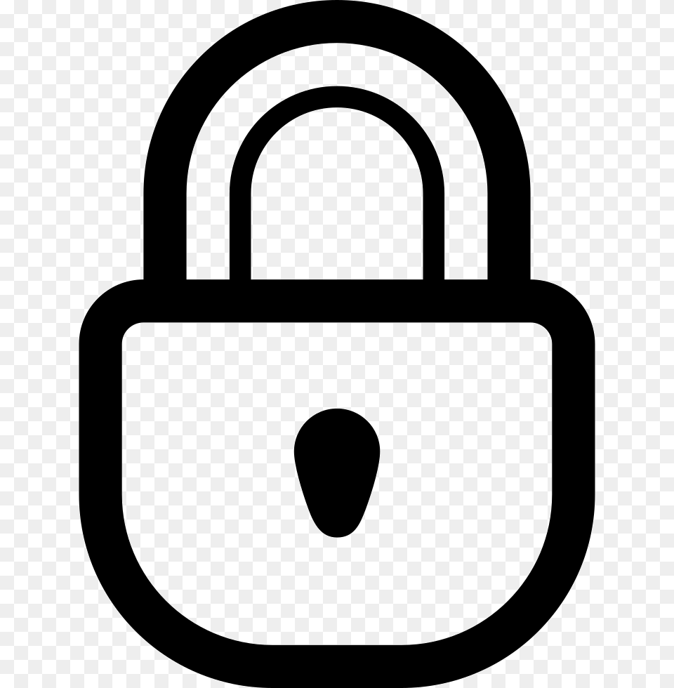 Encryption Pic Lock Drawing Black And White, Device, Grass, Lawn, Lawn Mower Free Png Download