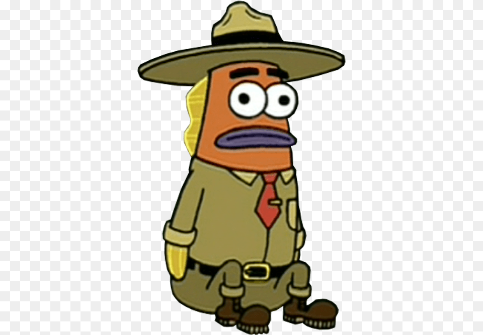 Encyclopedia Spongebobia Clipart Park Ranger, Clothing, Hat, Nature, Outdoors Free Png Download
