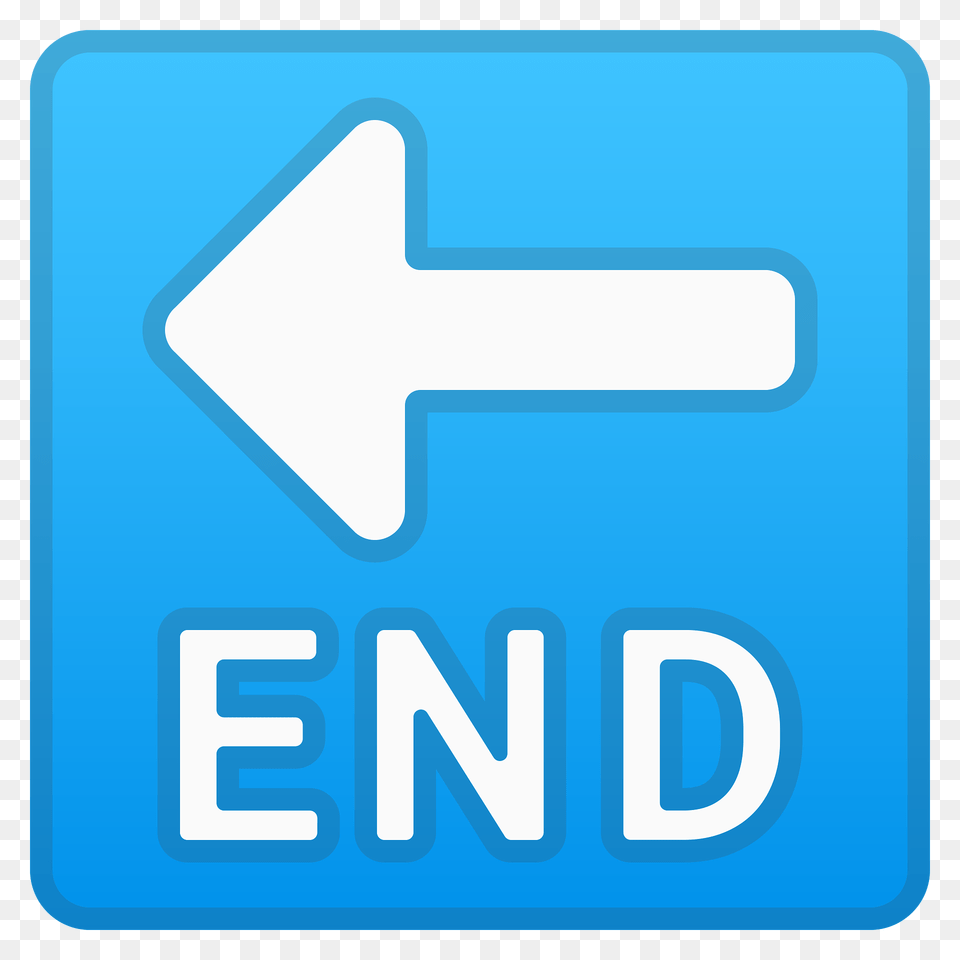 End Arrow Emoji Clipart, Sign, Symbol, Road Sign, First Aid Png