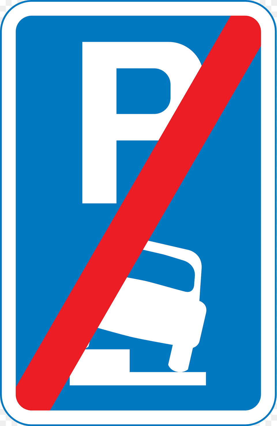 End Of An Area Where Vehicles May Be Parked Partially On The Verge Or Footway Clipart, Sign, Symbol, Road Sign Free Png Download