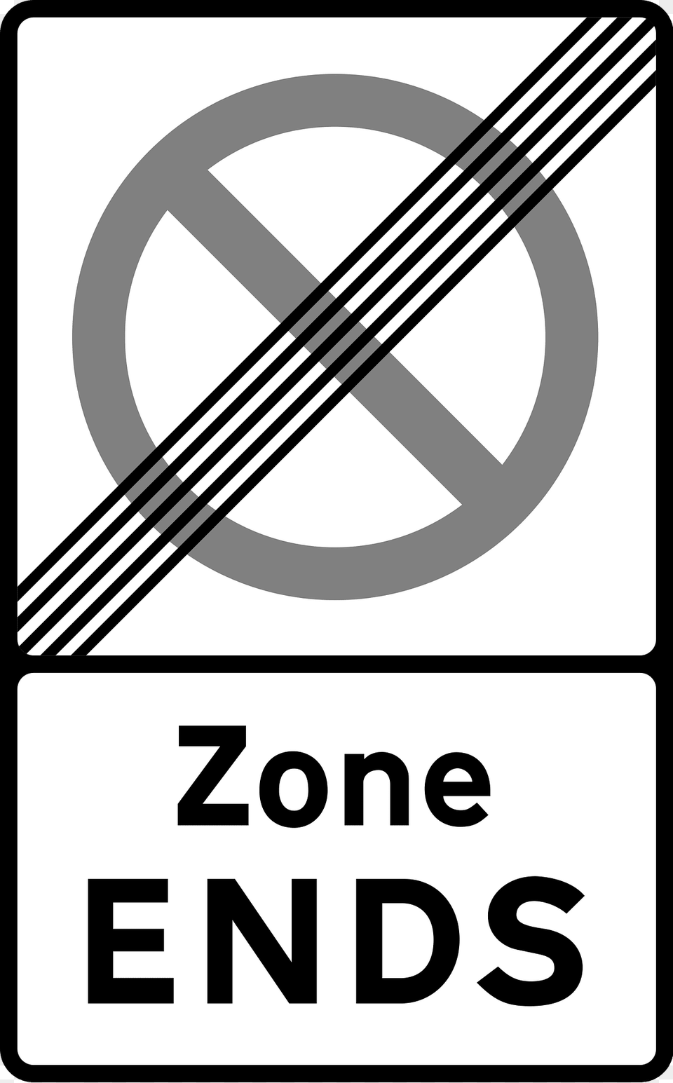 End Of Controlled Or Voucher Parking Zone Clipart, Sign, Symbol, Cutlery, Fork Png