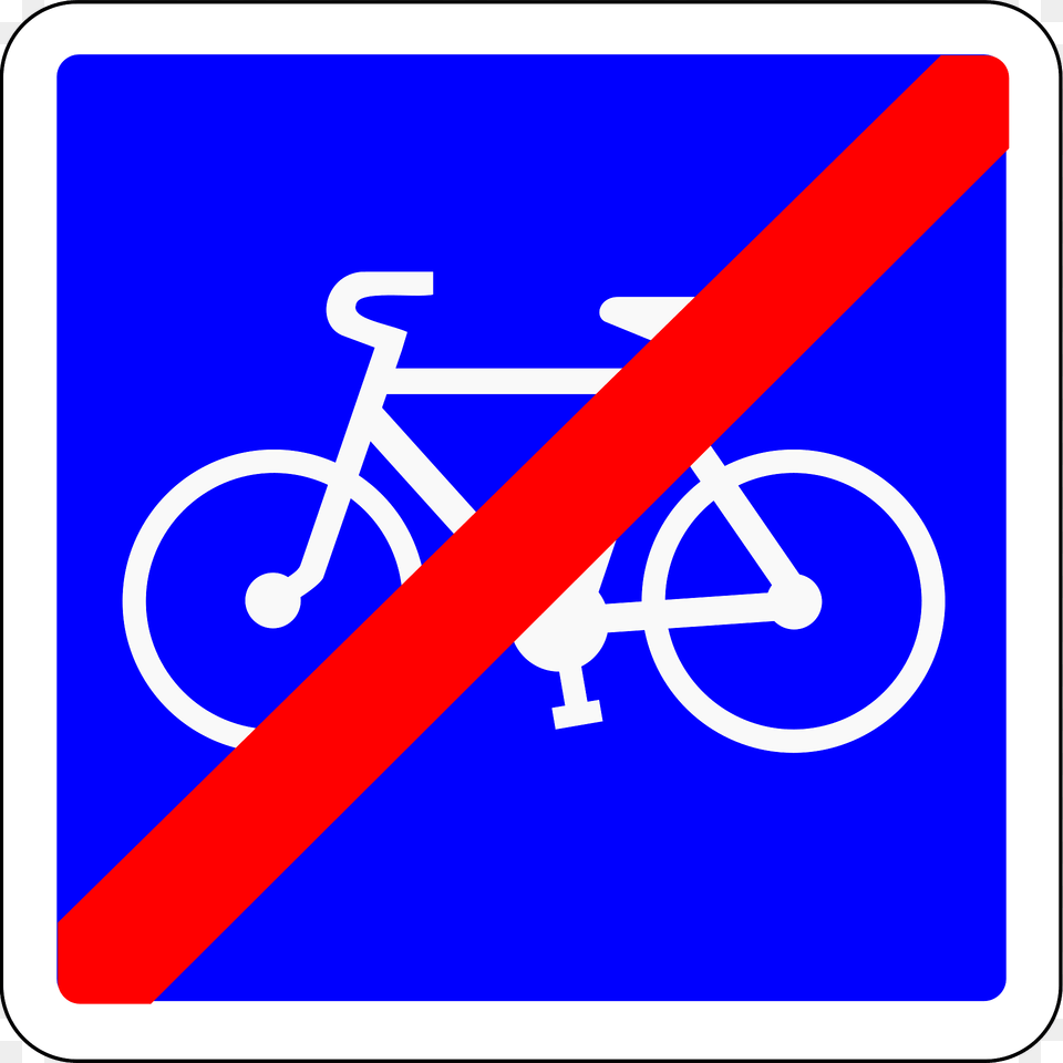End Of Cycle Route Clipart, Sign, Symbol, Road Sign Free Transparent Png