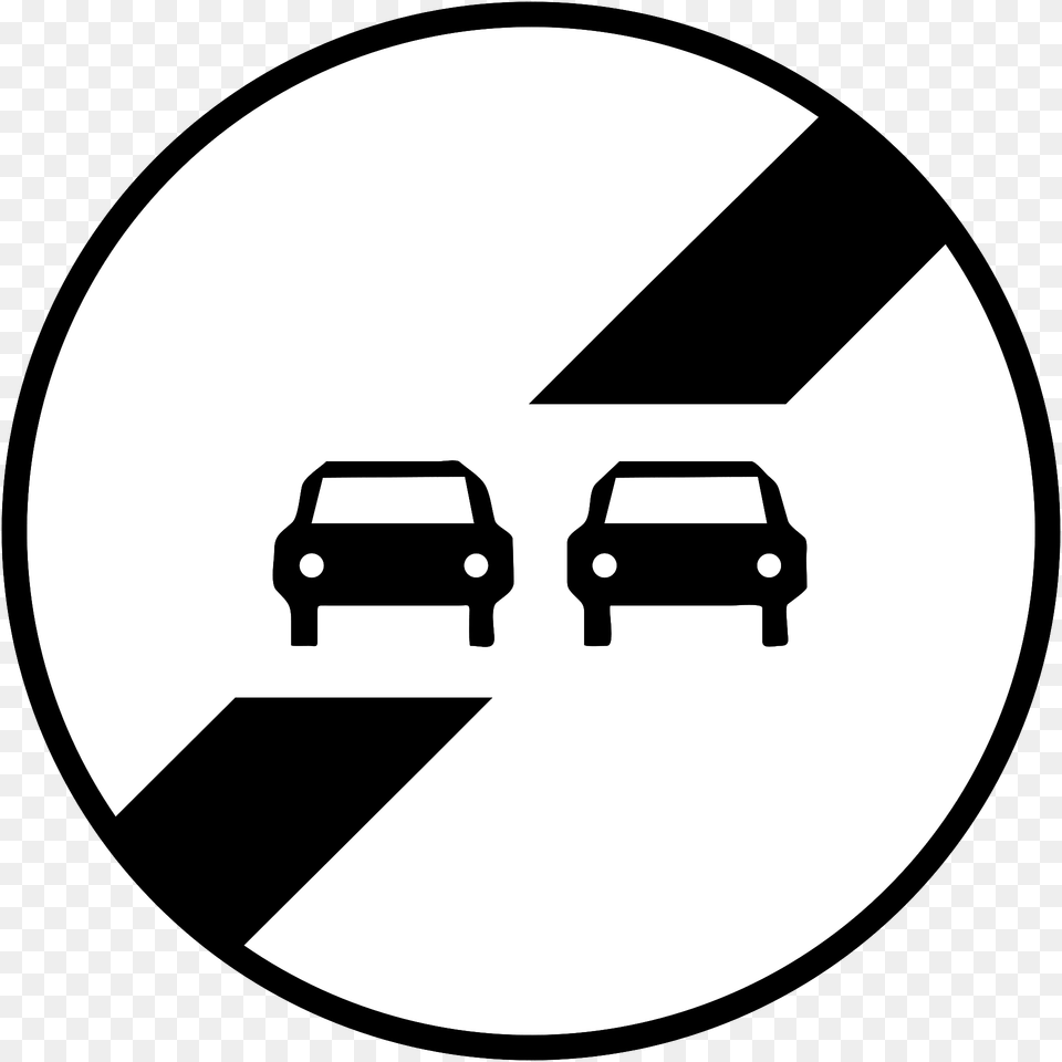 End Of No Overtaking Clipart, Sign, Symbol, Car, Transportation Png