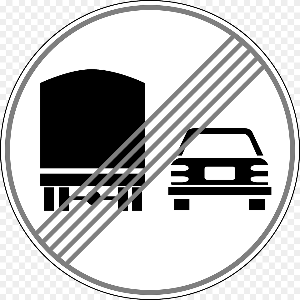 End Of No Overtaking Sign In Moldova Clipart, City Free Png Download