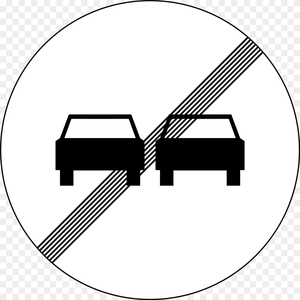 End Of No Overtaking Sign In Slovenia Clipart, Symbol Png Image