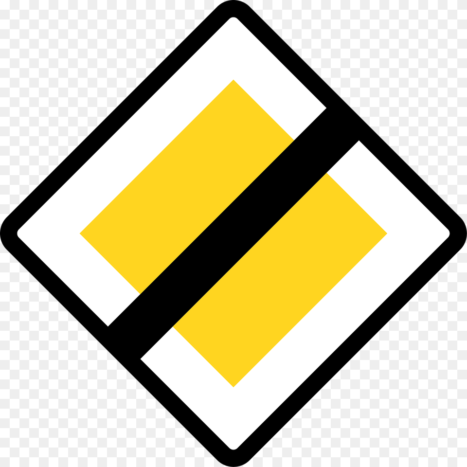 End Of Priority Road Sign In Denmark Clipart, Road Sign, Symbol Png