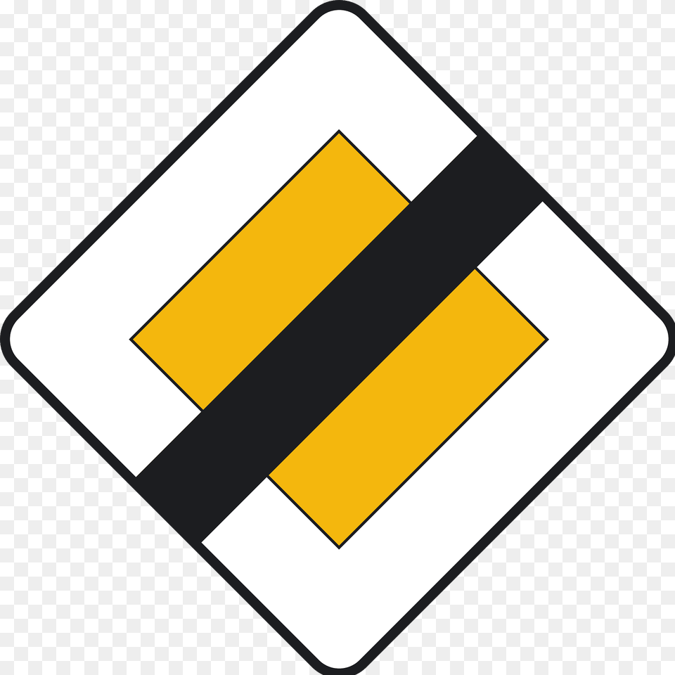 End Of Priority Road Sign In Spain Clipart, Symbol Png