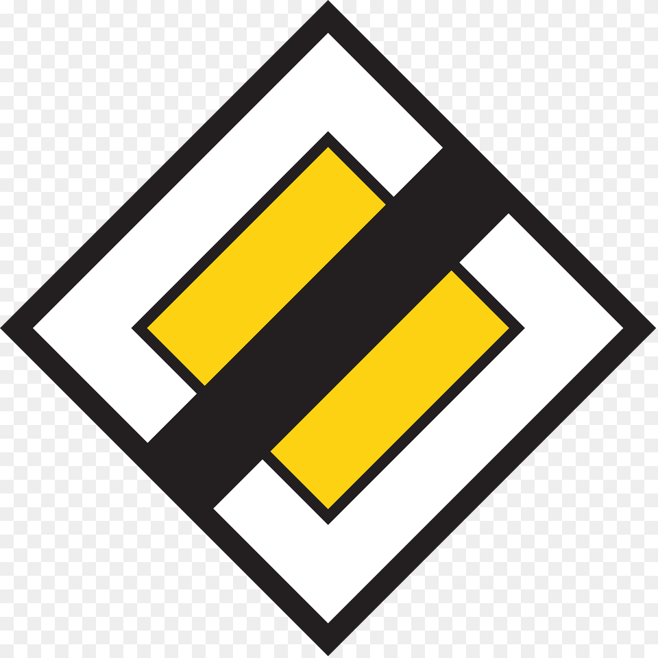 End Of Priority Road Sign In Switzerland Clipart, Symbol Png Image