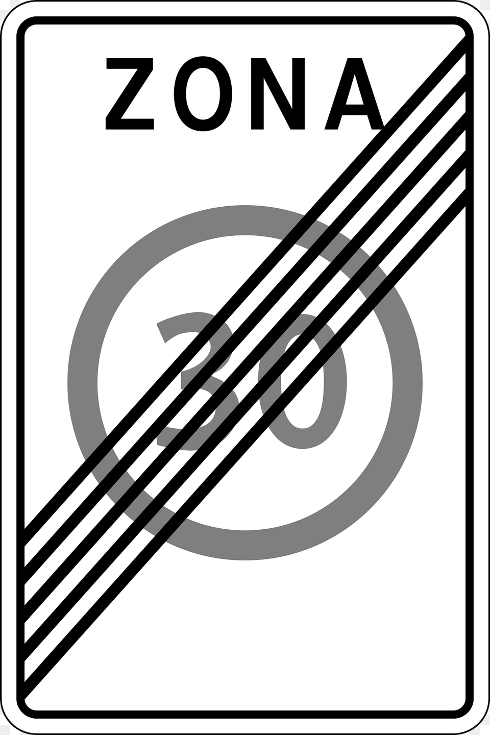 End Of Speed Limit Zone Sign In Moldova Clipart, Symbol, Bow, Weapon, Road Sign Png Image