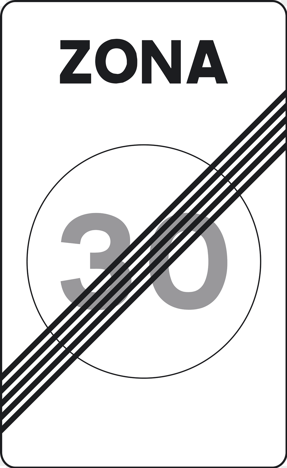 End Of Speed Limit Zone Sign In Spain Clipart, Text, Symbol, Bow, Weapon Free Png Download