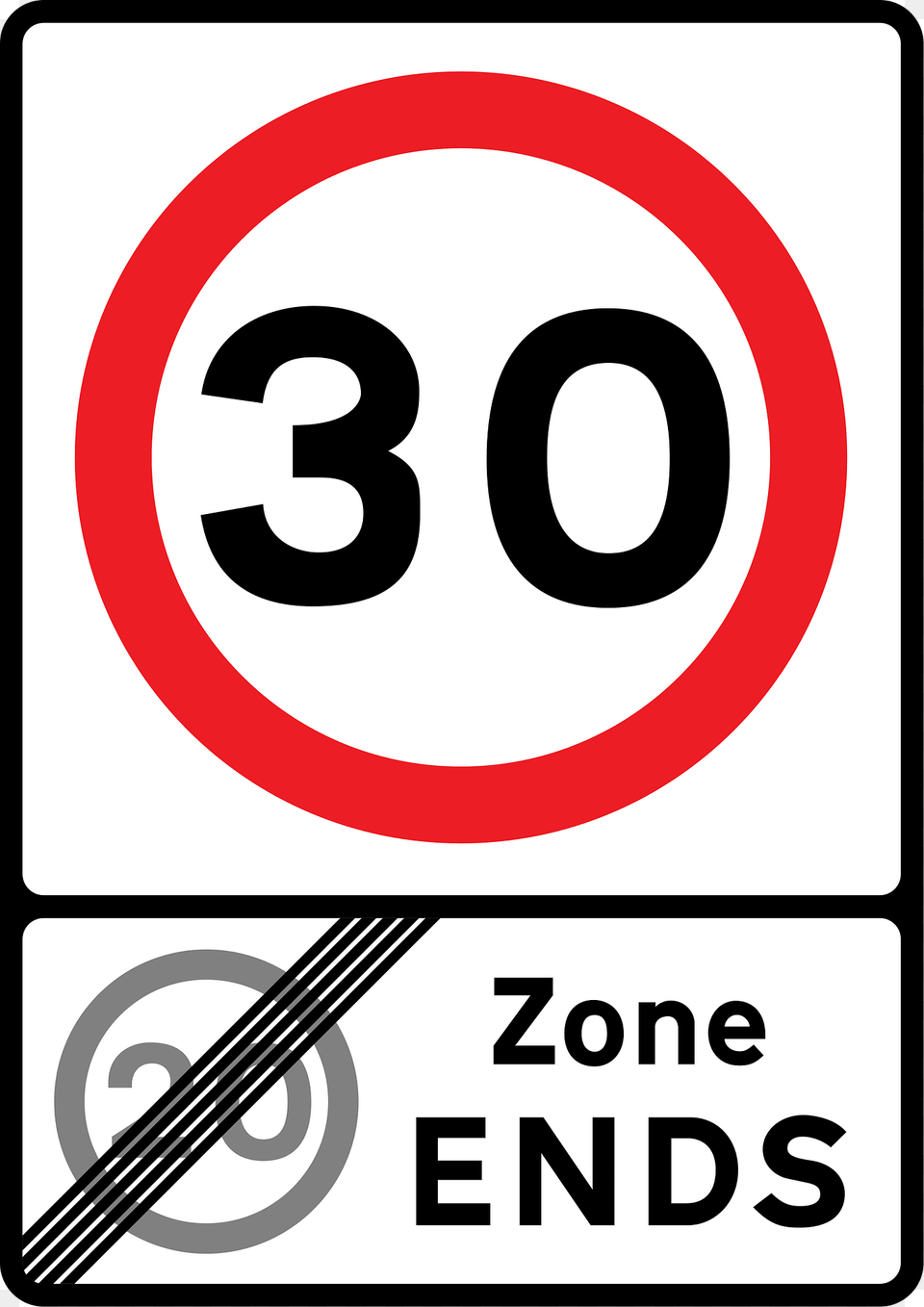 End Of Speed Limit Zone Sign In Uk Clipart, Symbol, Road Sign Png Image