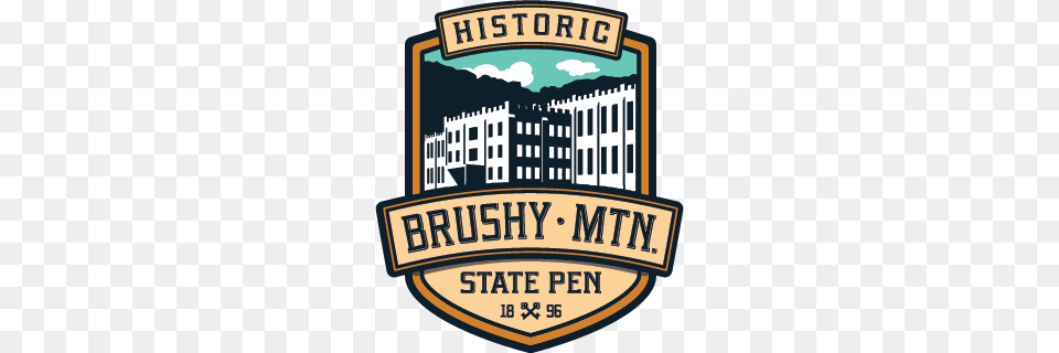 End Of The Line Moonshine Tour Brushy Mountain State Penitentiary, Badge, Logo, Symbol, Scoreboard Free Png Download