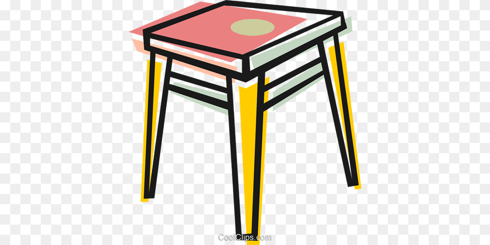 End Table Royalty Vector Clip Art Illustration, Furniture, Desk, Bar Stool Png