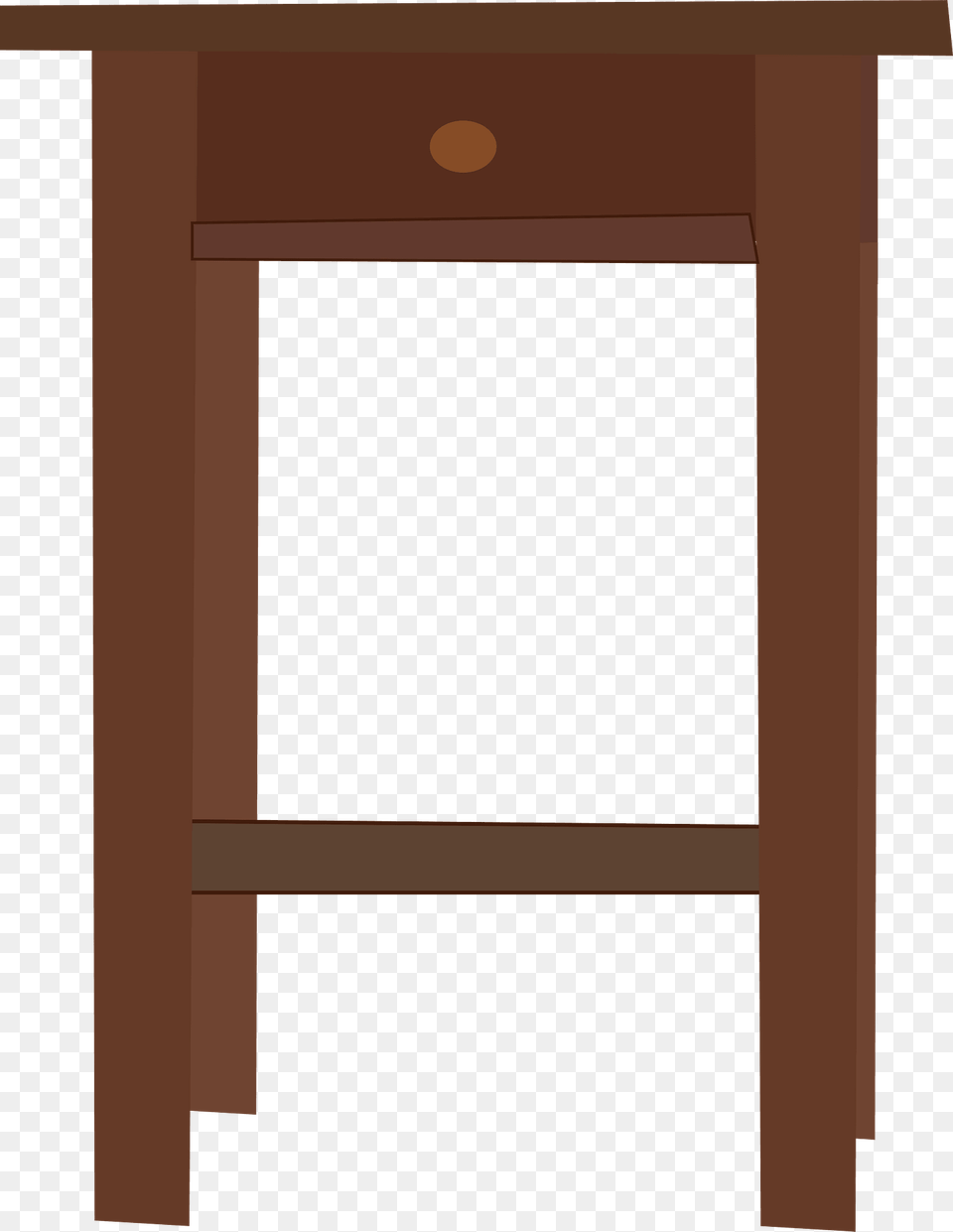 End Table With Drawer Clipart, Furniture Png Image