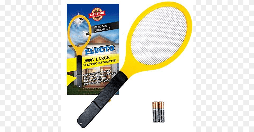 Ended Elucto Electric Bug Zapper Fly Swatter Zap Mosquito, Racket, Sport, Tennis, Tennis Racket Free Png Download