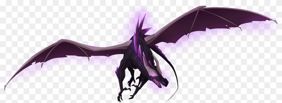 Enderdragon Small Dragon, Purple, Aircraft, Airplane, Transportation Free Png Download