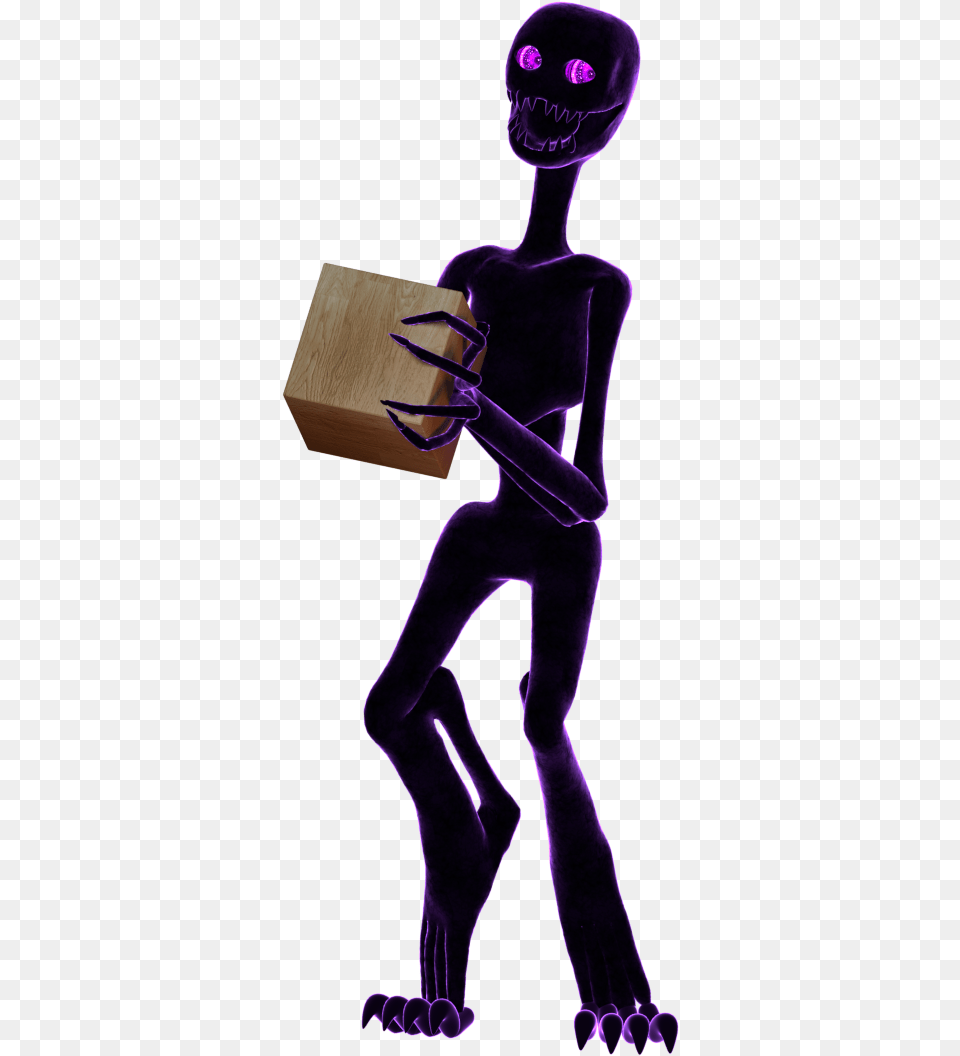 Enderman 3d Model 3d Enderman, Purple, Person, Cutlery Png Image