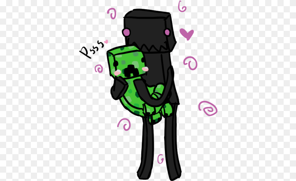 Enderman For Download On Mbtskoudsalg Cute Creeper And Enderman, Art, Graphics, Electronics, Hardware Png Image