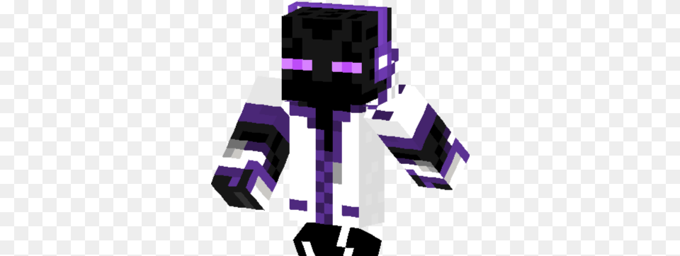 Enderman Mcpe Minecraft, Purple, Clothing, Coat, Person Free Transparent Png
