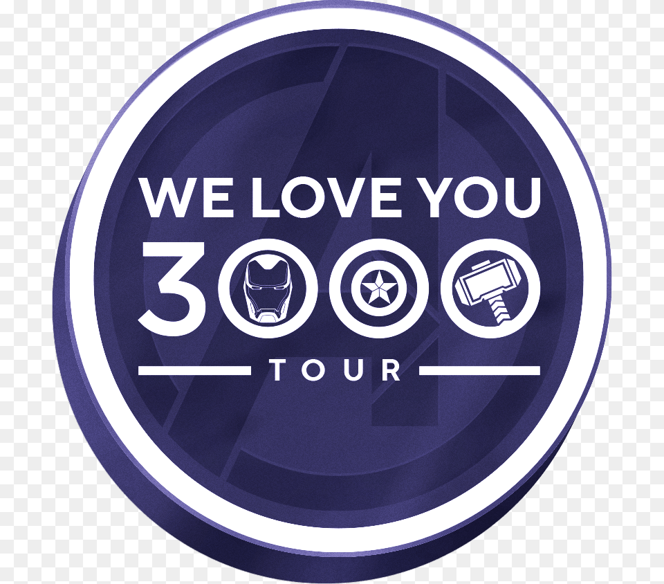 Endgame Love You 3000 Circle, Photography, Logo, Sticker, Disk Free Transparent Png