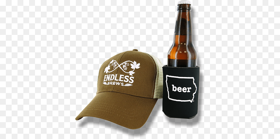 Endless Brews Baseball Cap, Alcohol, Hat, Clothing, Bottle Free Png